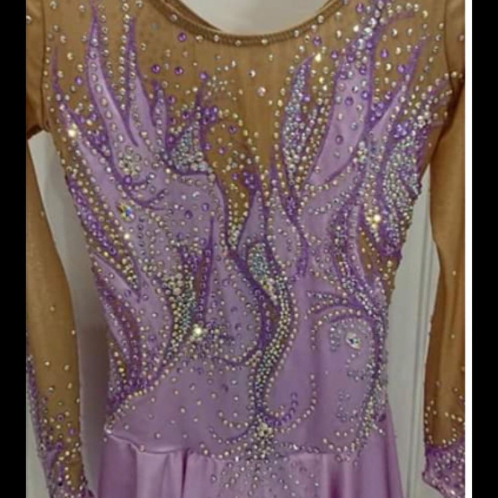 Figure skating competition dress.